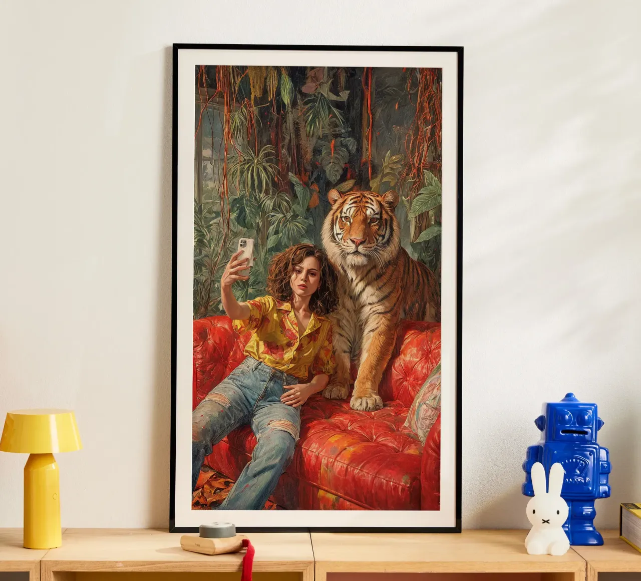 Sofa Safari poster con telaio in legno da Studio Sori