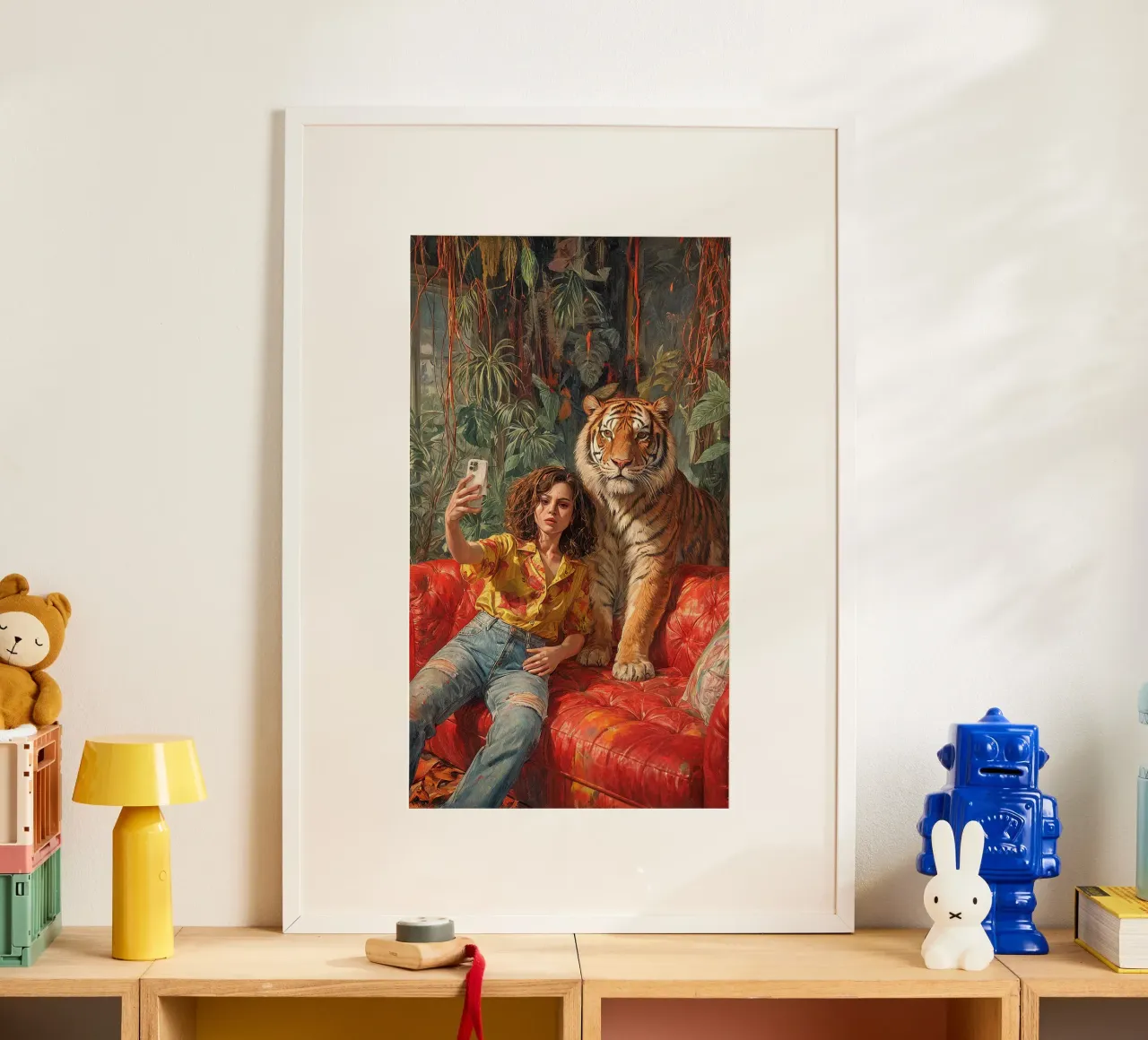 Sofa Safari poster con telaio in legno da Studio Sori