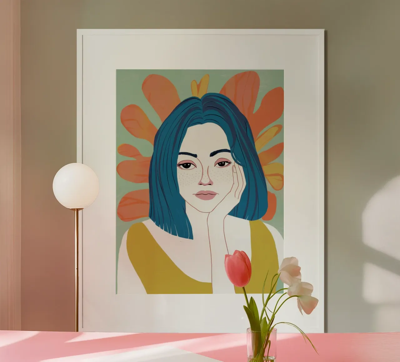 Azure Gaze Serenity poster van Scaller Stars