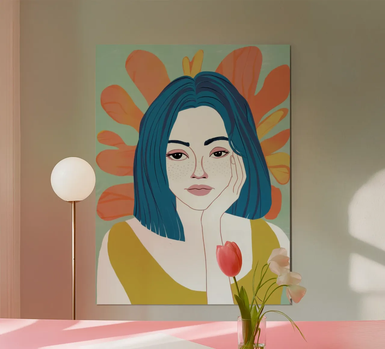 Azure Gaze Serenity poster van Scaller Stars