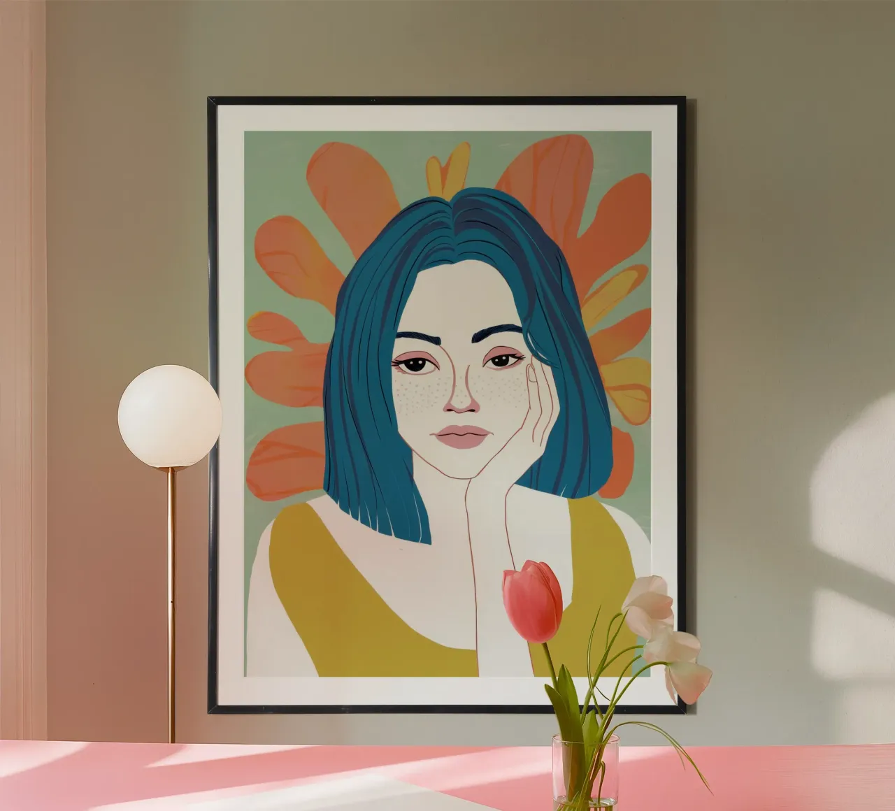 Azure Gaze Serenity poster van Scaller Stars