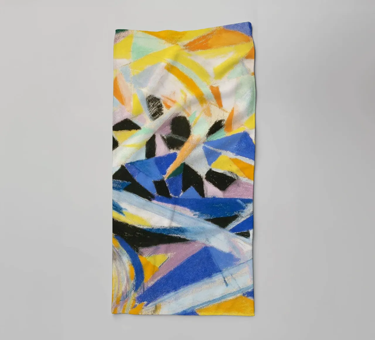 Futurist Composition by Joseph Stella i towel by Venus Art
