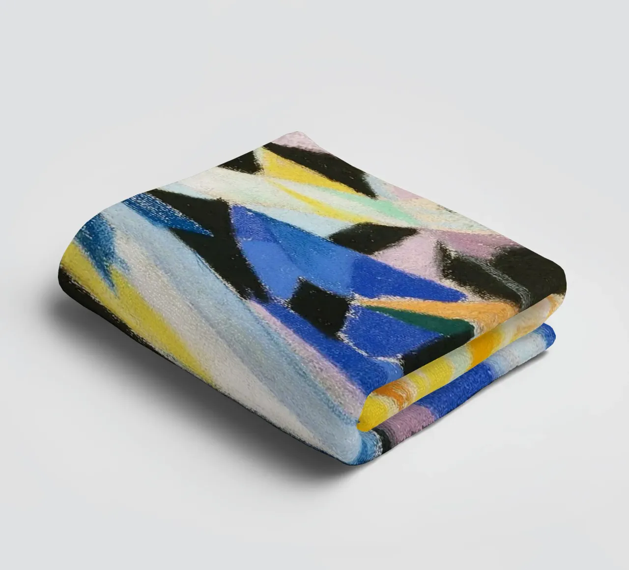 Futurist Composition by Joseph Stella i towel by Venus Art