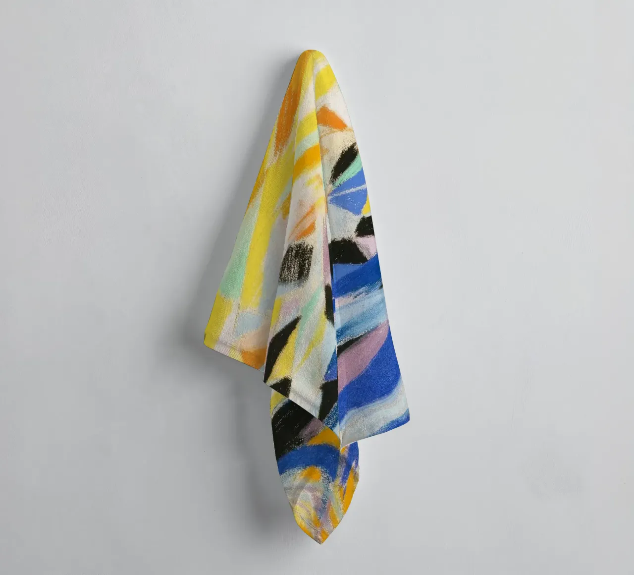 Futurist Composition by Joseph Stella i towel by Venus Art