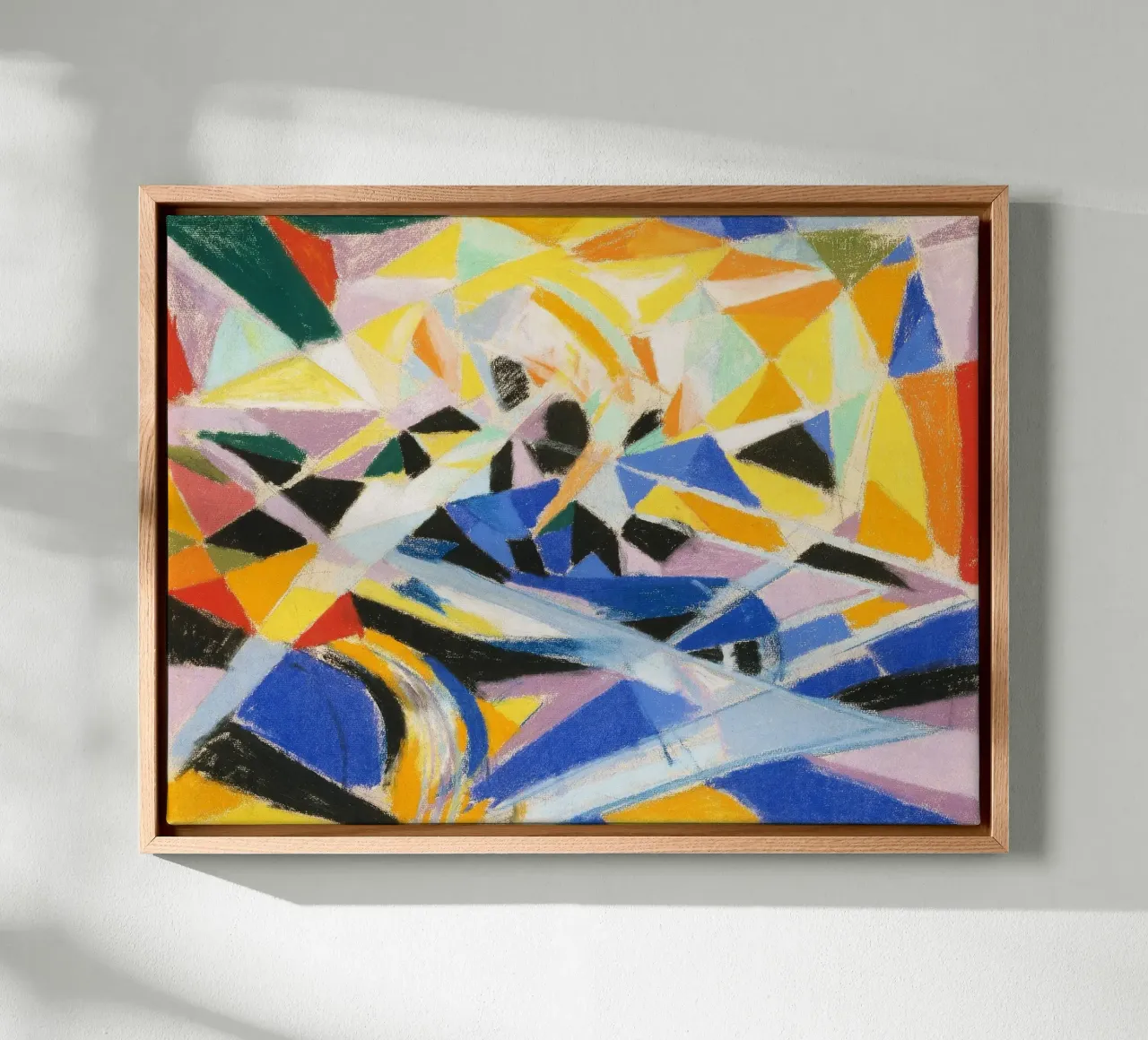 Futurist Composition by Joseph Stella i canvas with Floater frame by Venus Art