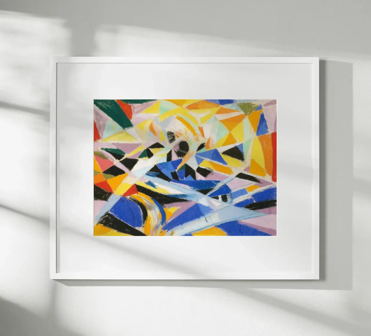 Composizione futurista di Joseph Stella i poster con telaio in plastica da Venus Art
