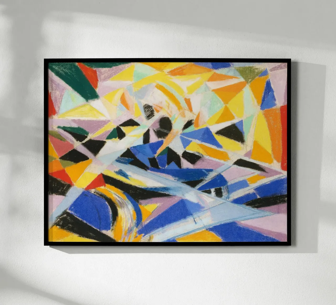 Composizione futurista di Joseph Stella i poster con telaio in plastica da Venus Art