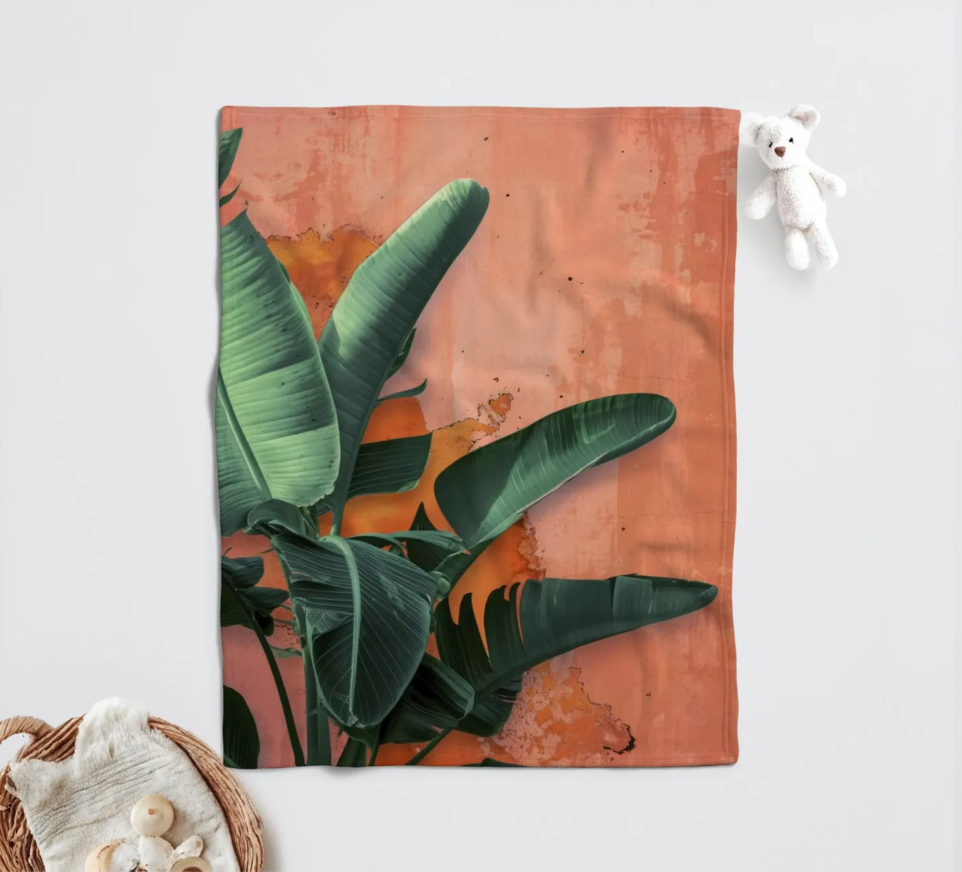 Backyard Palms Fleecedecke von treechild