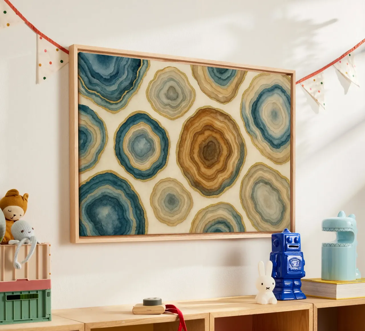 Geode elegantie canvas met Baklijst van Chromatic Fusion Studio