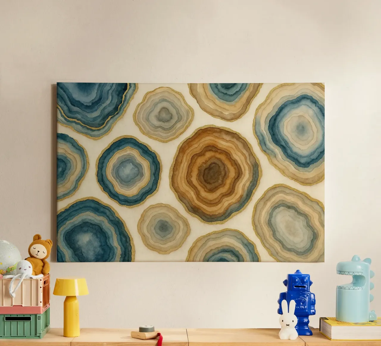 Geode elegantie canvas met Baklijst van Chromatic Fusion Studio