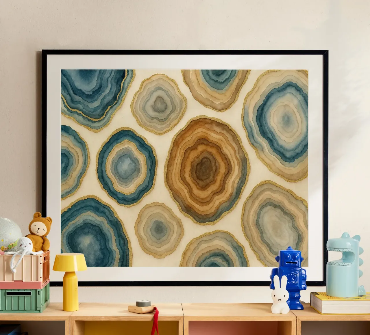 Eleganza del geode poster da Chromatic Fusion Studio