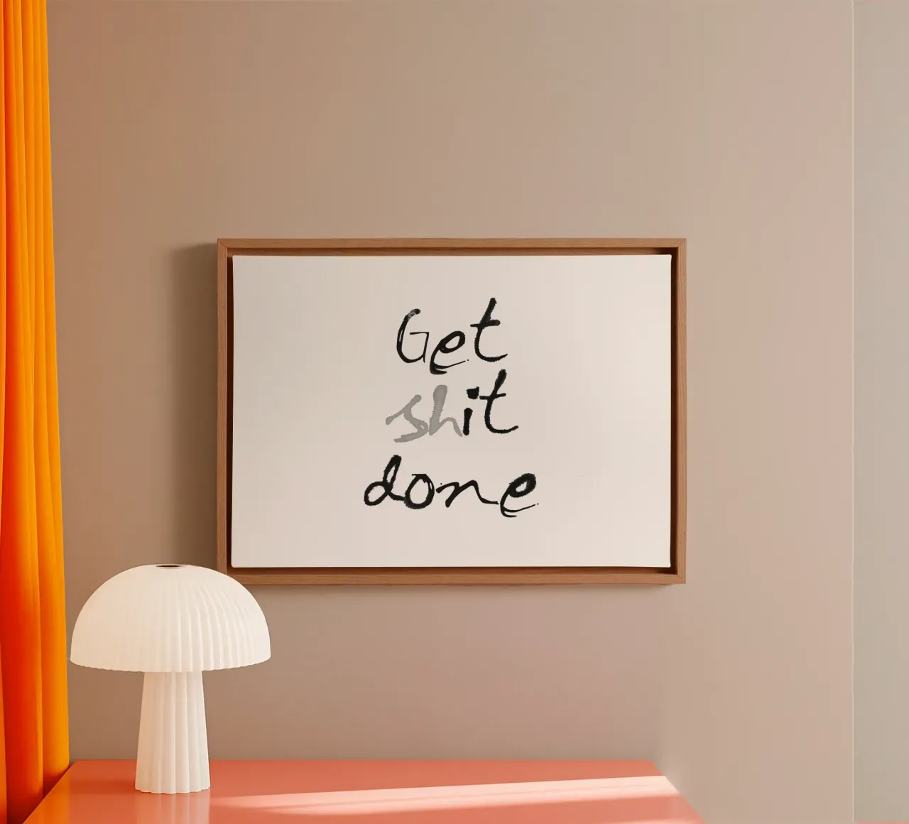 Get it done tela con Cornice a cassetta da Attaboy Dsgn