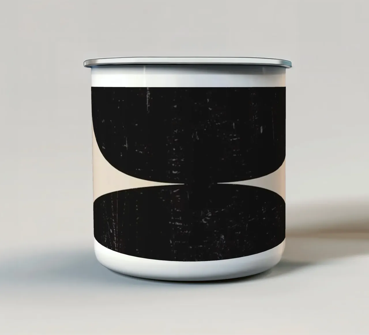 astratto minimo 23/5 tazza in smalto da ThingDesign