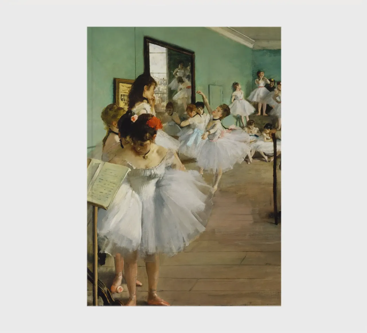 Edgar Degas' The Dance Class (1874) notebook by Venus Art