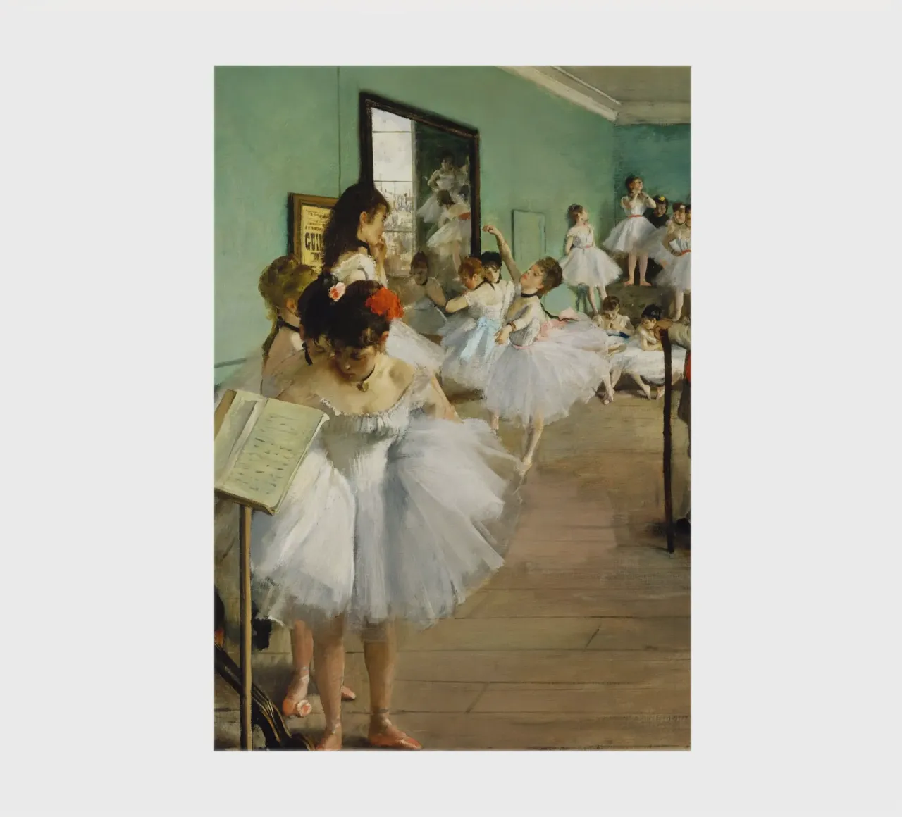 Edgar Degas' The Dance Class (1874) notebook by Venus Art