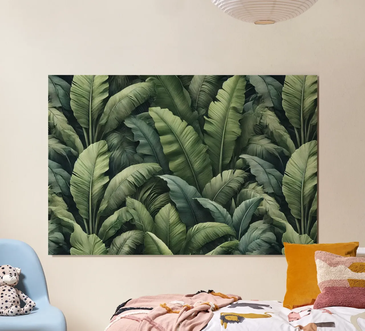 Essenza di foglie di banana poster da Chromatic Fusion Studio