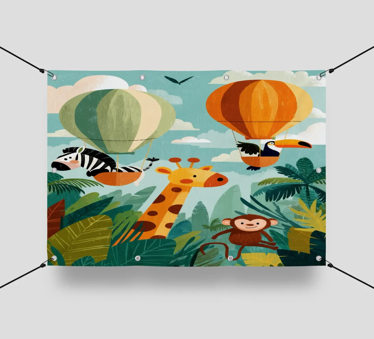 Balloon Buddies in the Jungle telo in pvc da Kiara