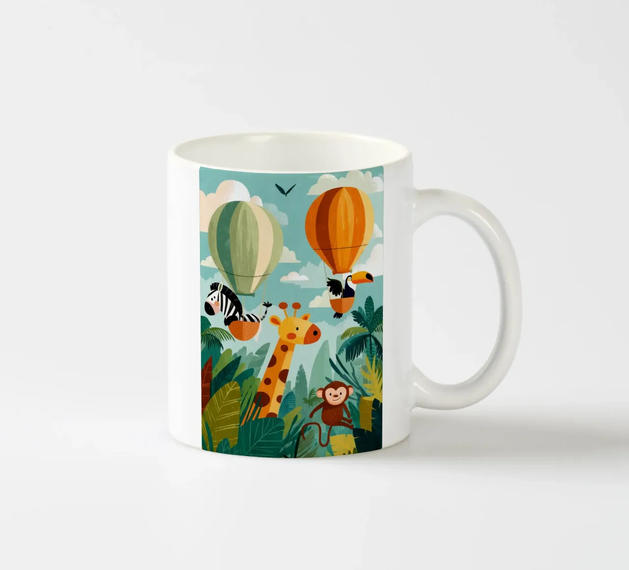 Balloon Buddies in the Jungle tazza in ceramica da Kiara