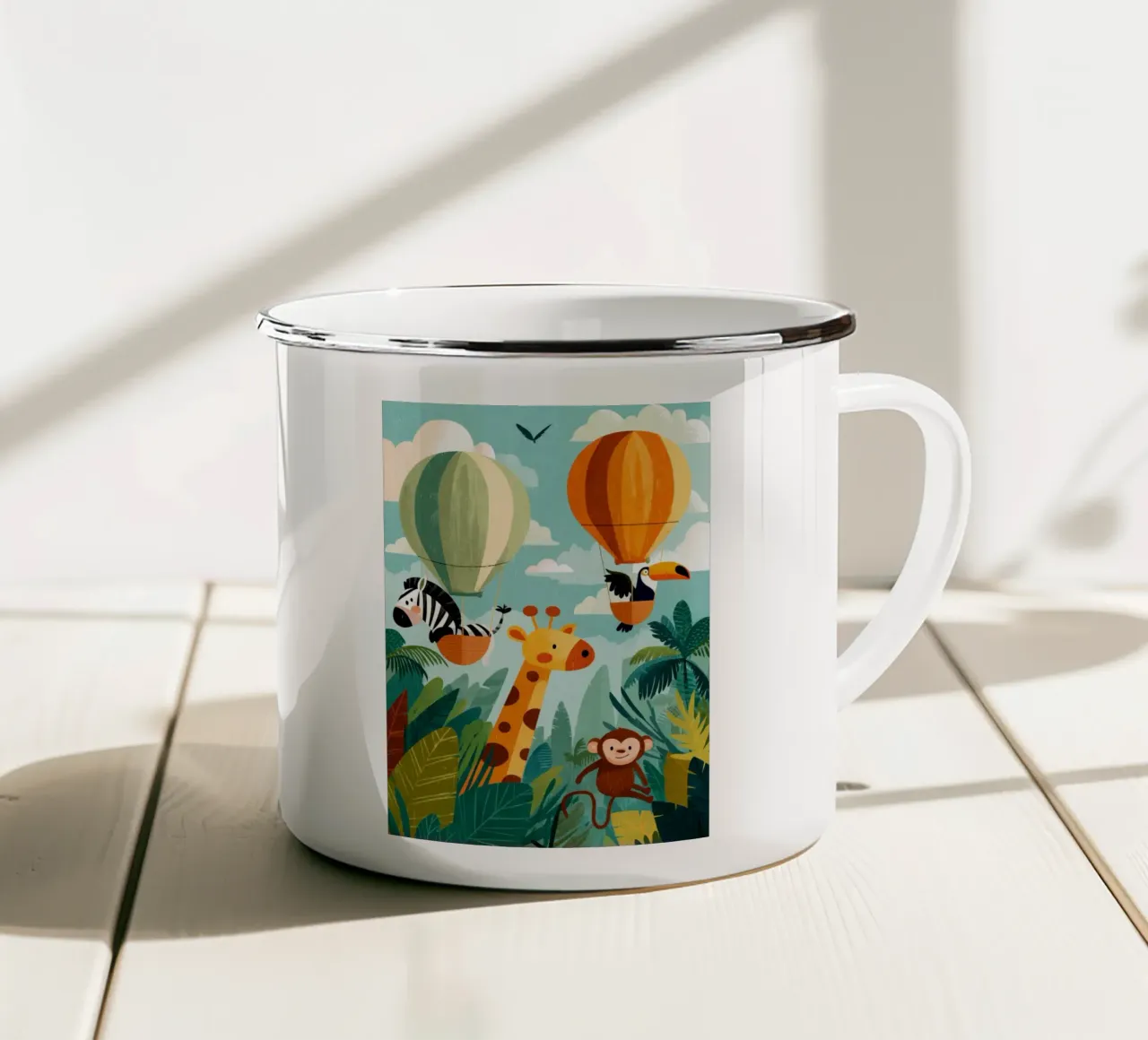 Balloon Buddies in the Jungle tazza in smalto da Kiara