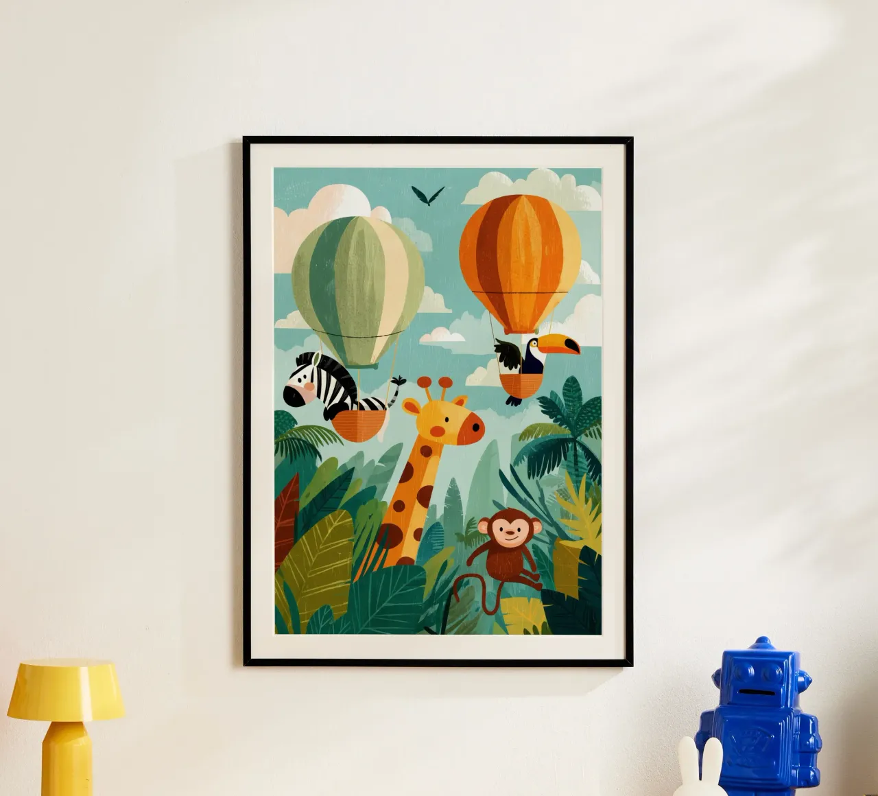 Balloon Buddies in the Jungle Poster von Kiara