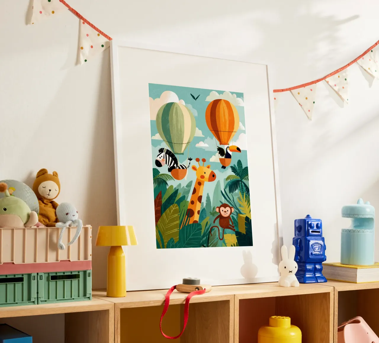 Balloon Buddies in the Jungle Poster von Kiara
