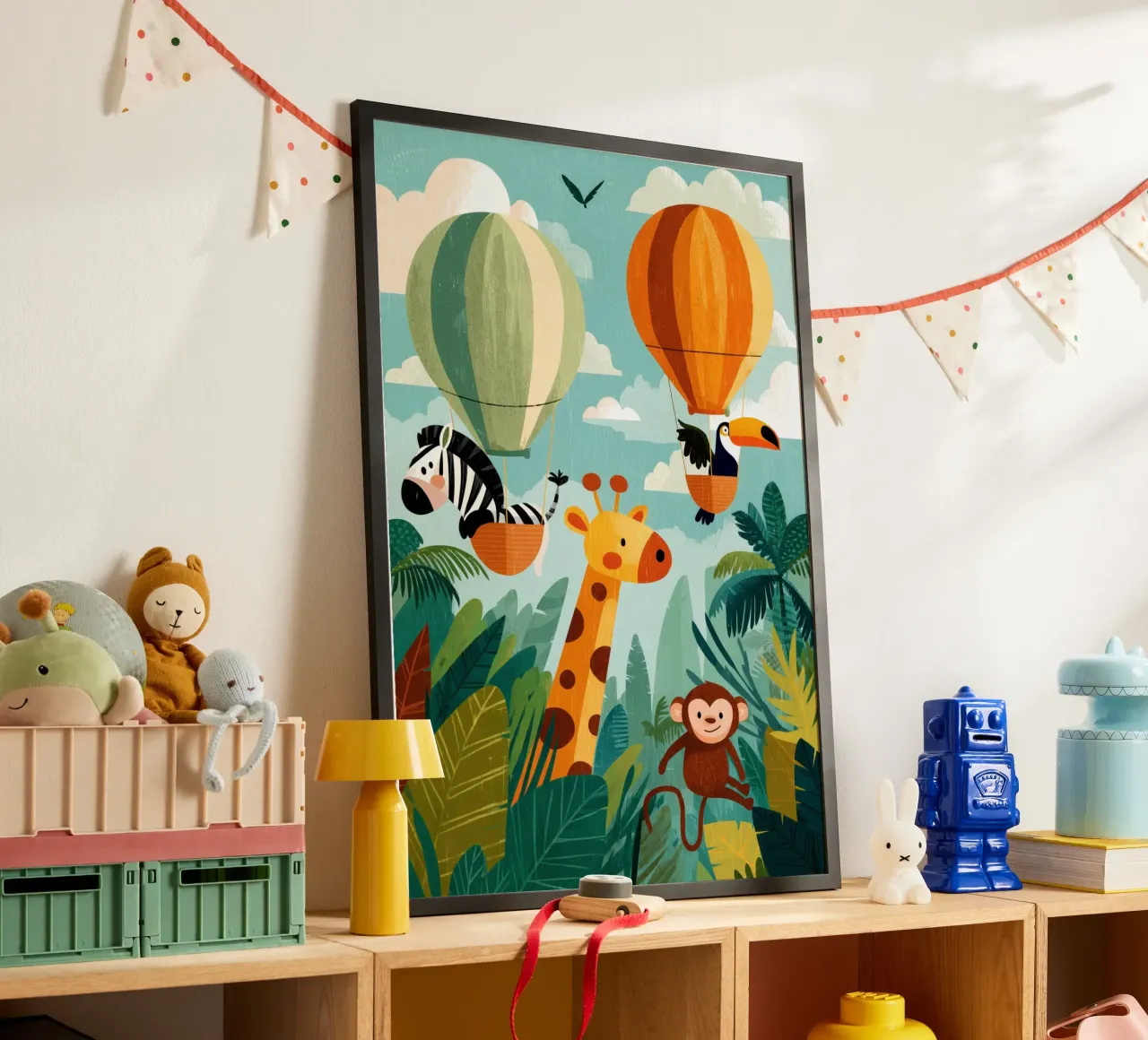 Balloon Buddies in the Jungle Poster von Kiara