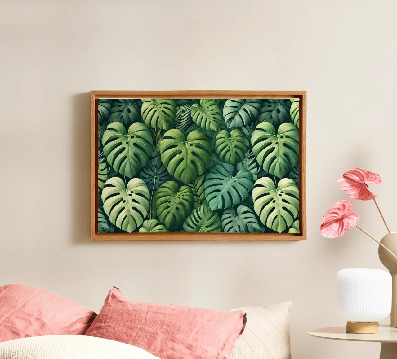 Diepe Jungle Luifel canvas met Baklijst van Chromatic Fusion Studio