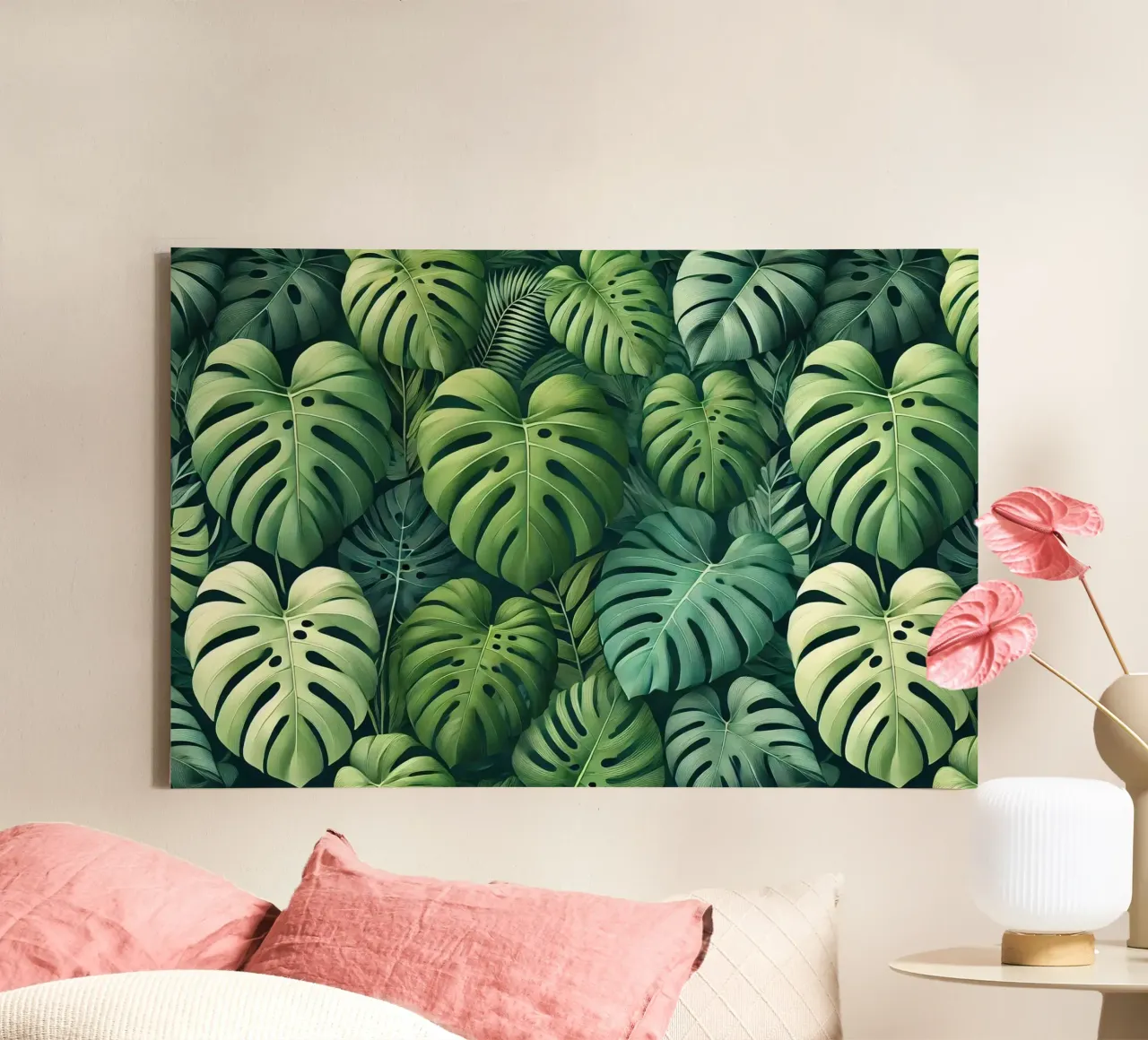 Diepe Jungle Luifel canvas met Baklijst van Chromatic Fusion Studio