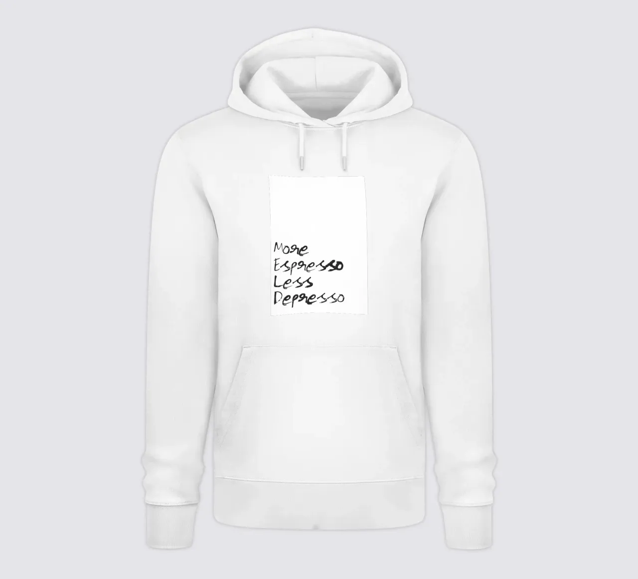 More Espresso, Less Depresso felpa con cappuccio da Attaboy Dsgn