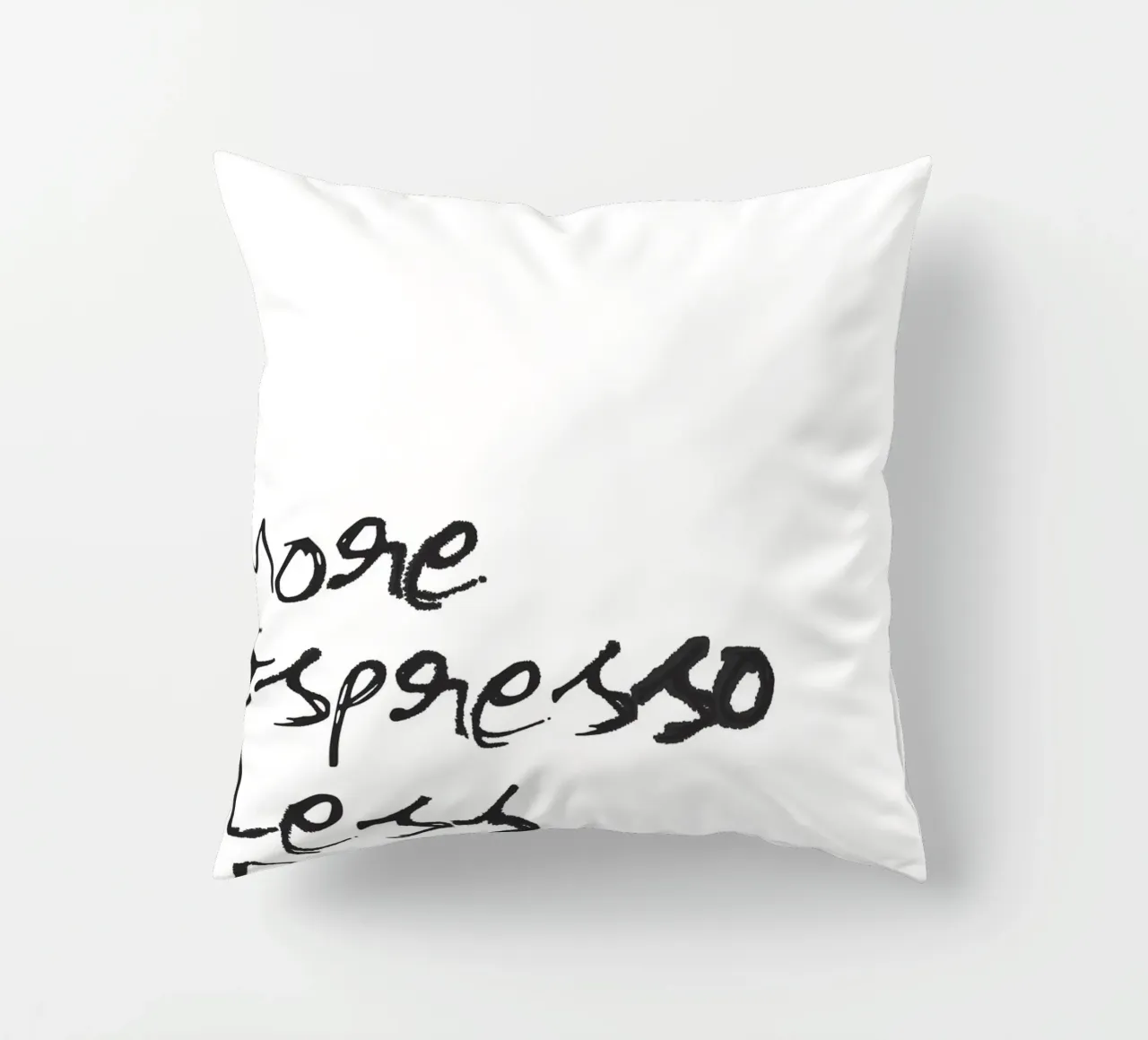 More Espresso, Less Depresso cuscino da Attaboy Dsgn