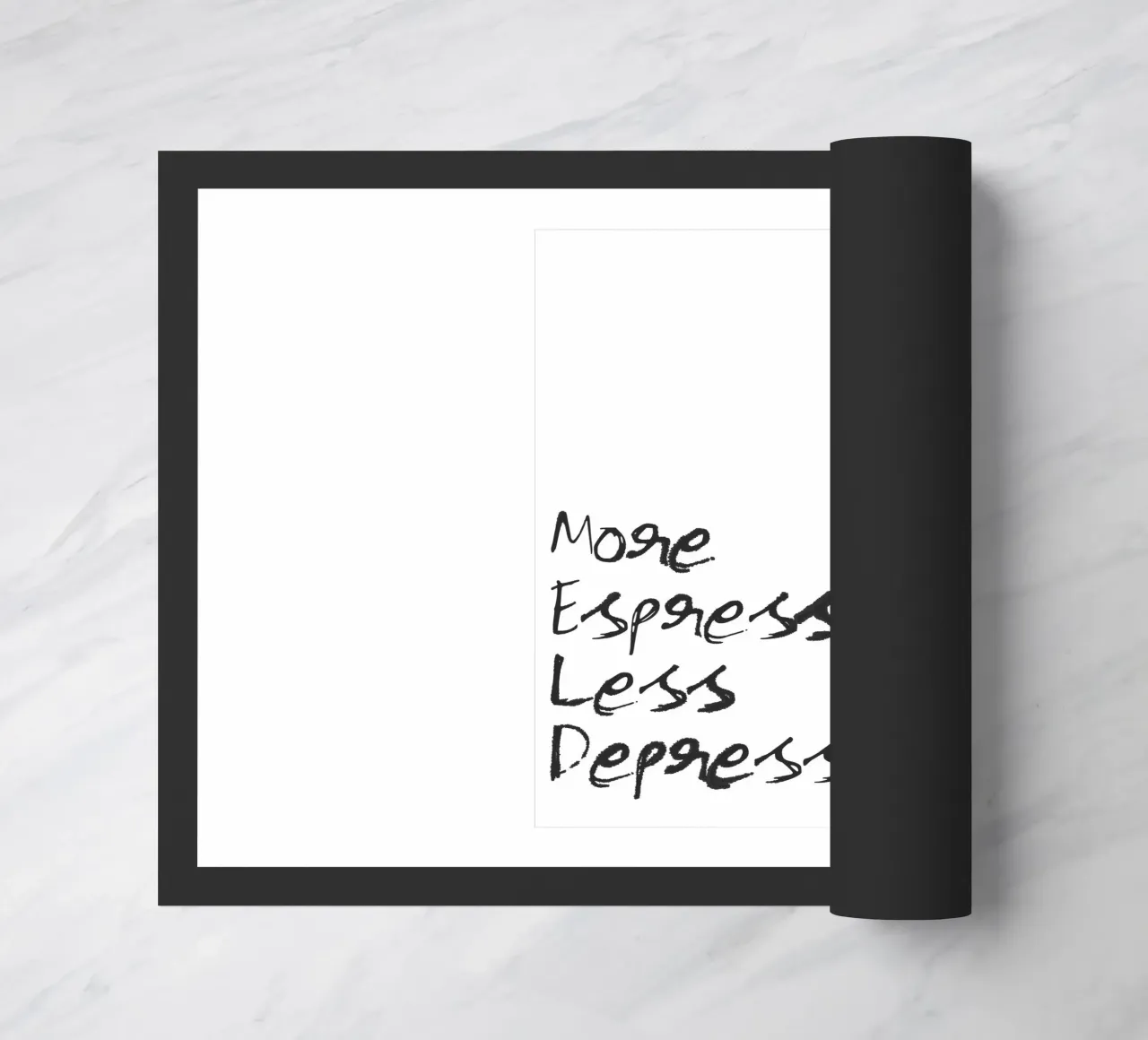 More Espresso, Less Depresso zerbino da Attaboy Dsgn