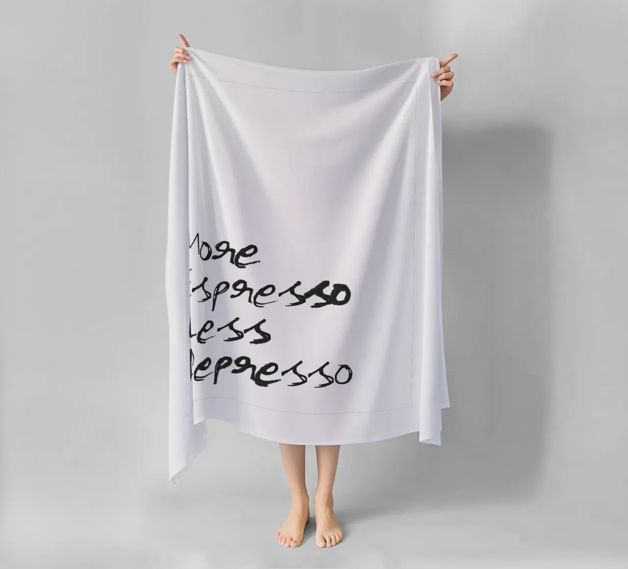 More Espresso, Less Depresso telo mare da Attaboy Dsgn