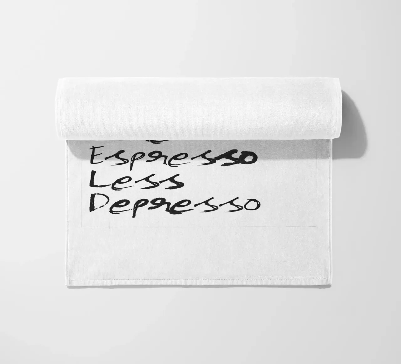 More Espresso, Less Depresso telo mare da Attaboy Dsgn