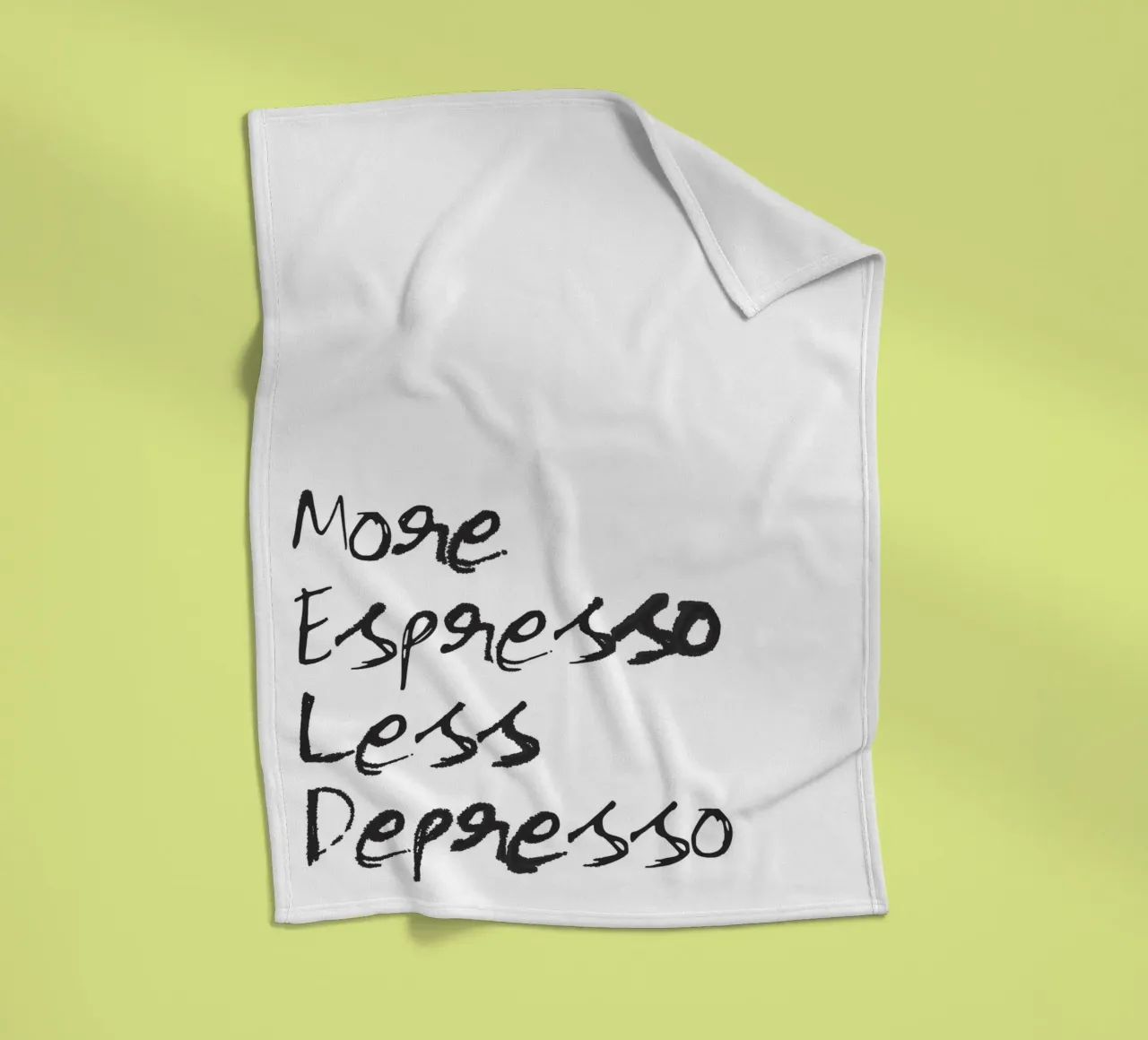 More Espresso, Less Depresso coperta in pile da Attaboy Dsgn