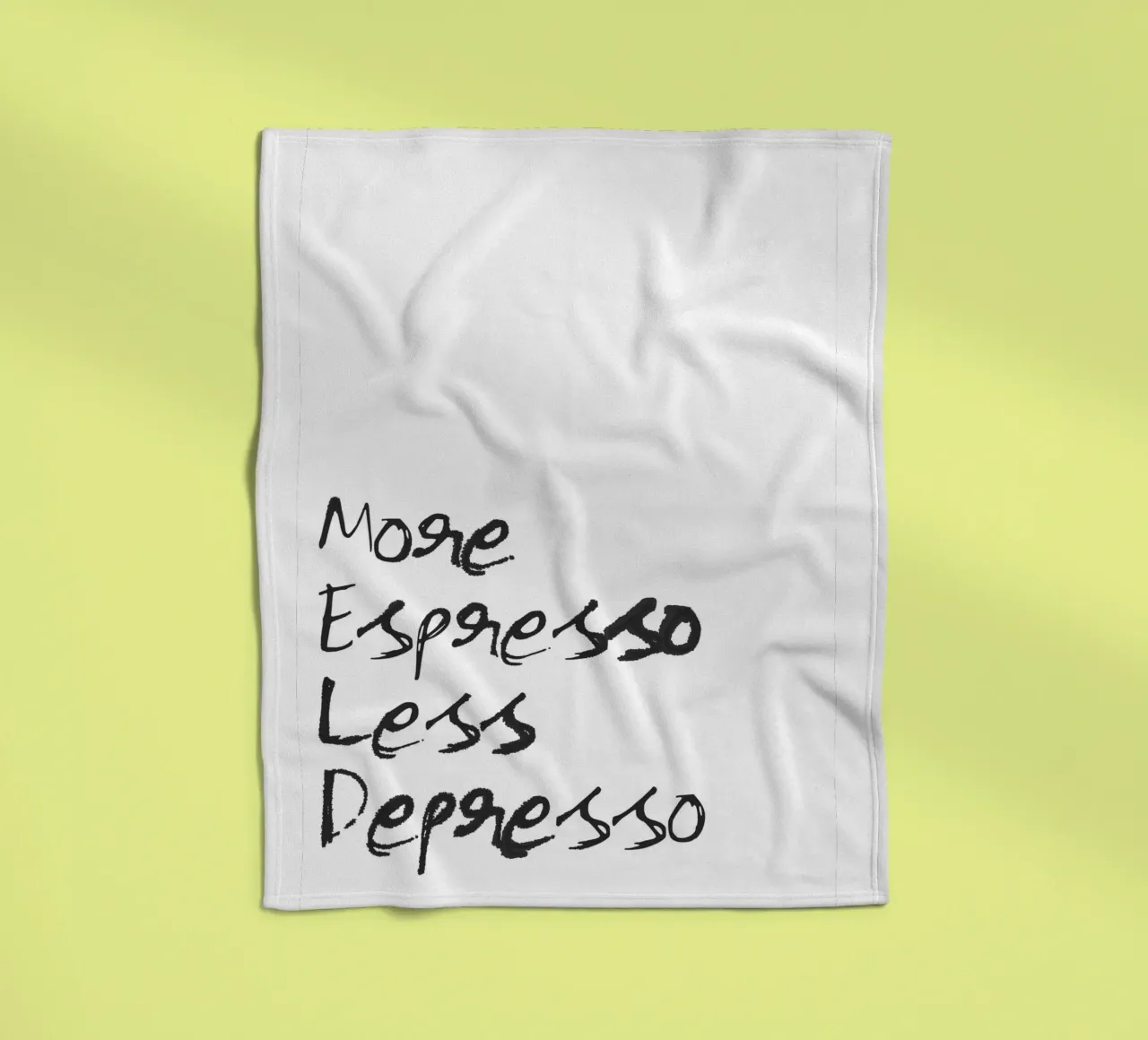 More Espresso, Less Depresso coperta in pile da Attaboy Dsgn