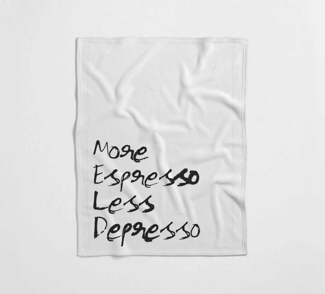 More Espresso, Less Depresso coperta in pile da Attaboy Dsgn