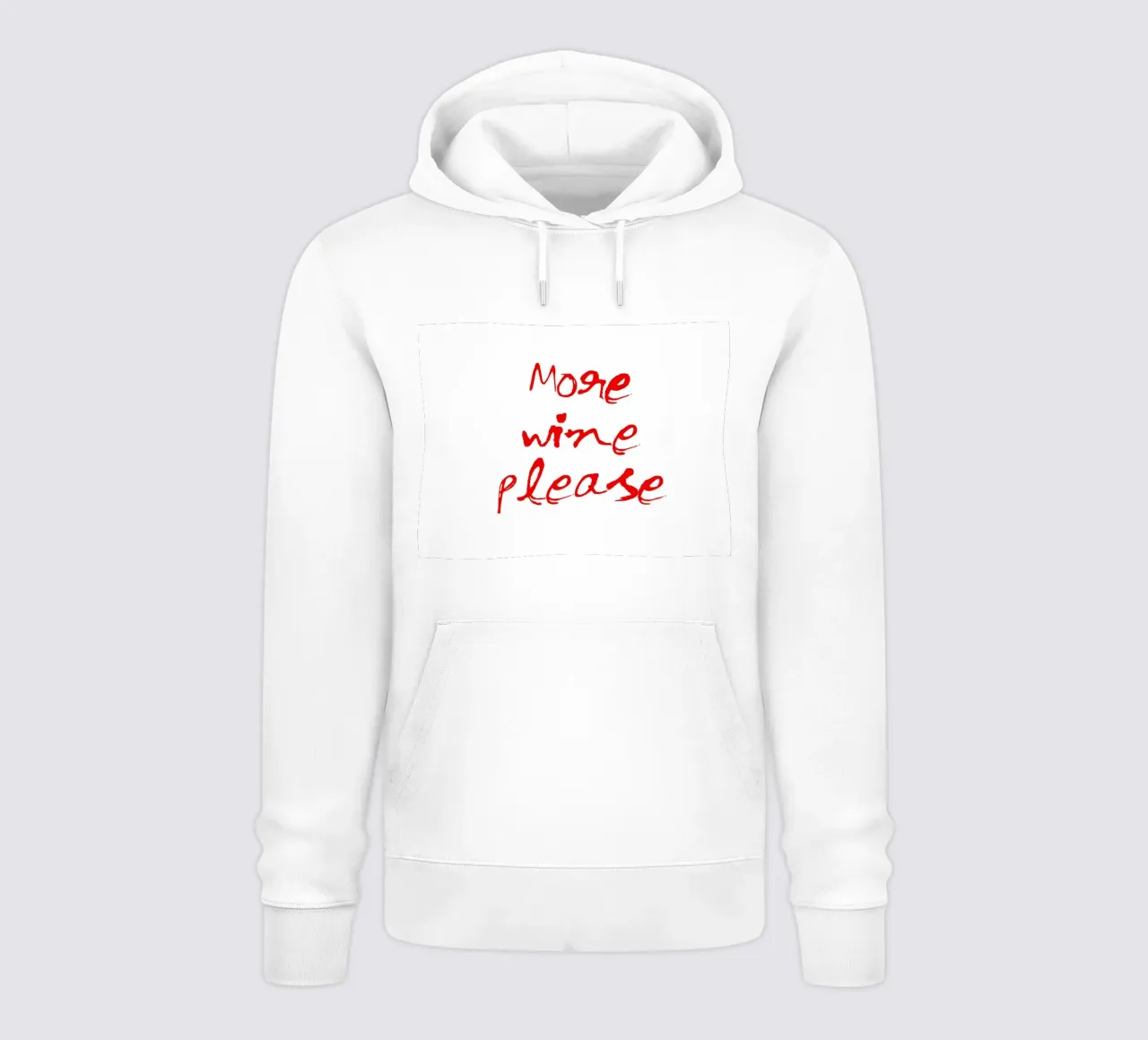 More Wine Please felpa con cappuccio da Attaboy Dsgn