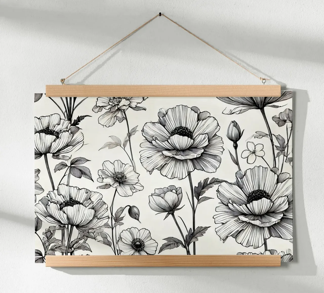 Floral Line Ensemble Poster von Chromatic Fusion Studio