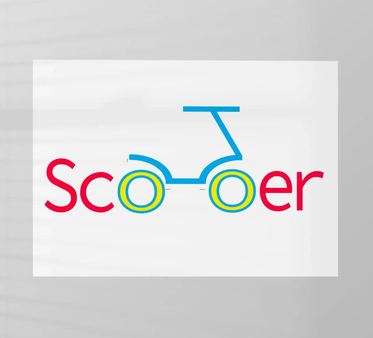 Scooter Logo Design Retro Art pellicola backlit da Urban Life