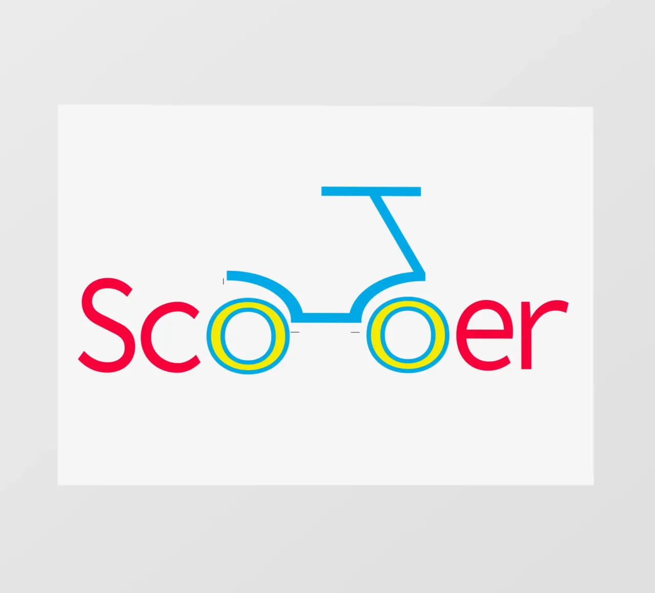 Scooter Logo Design Retro Art pellicola backlit da Urban Life