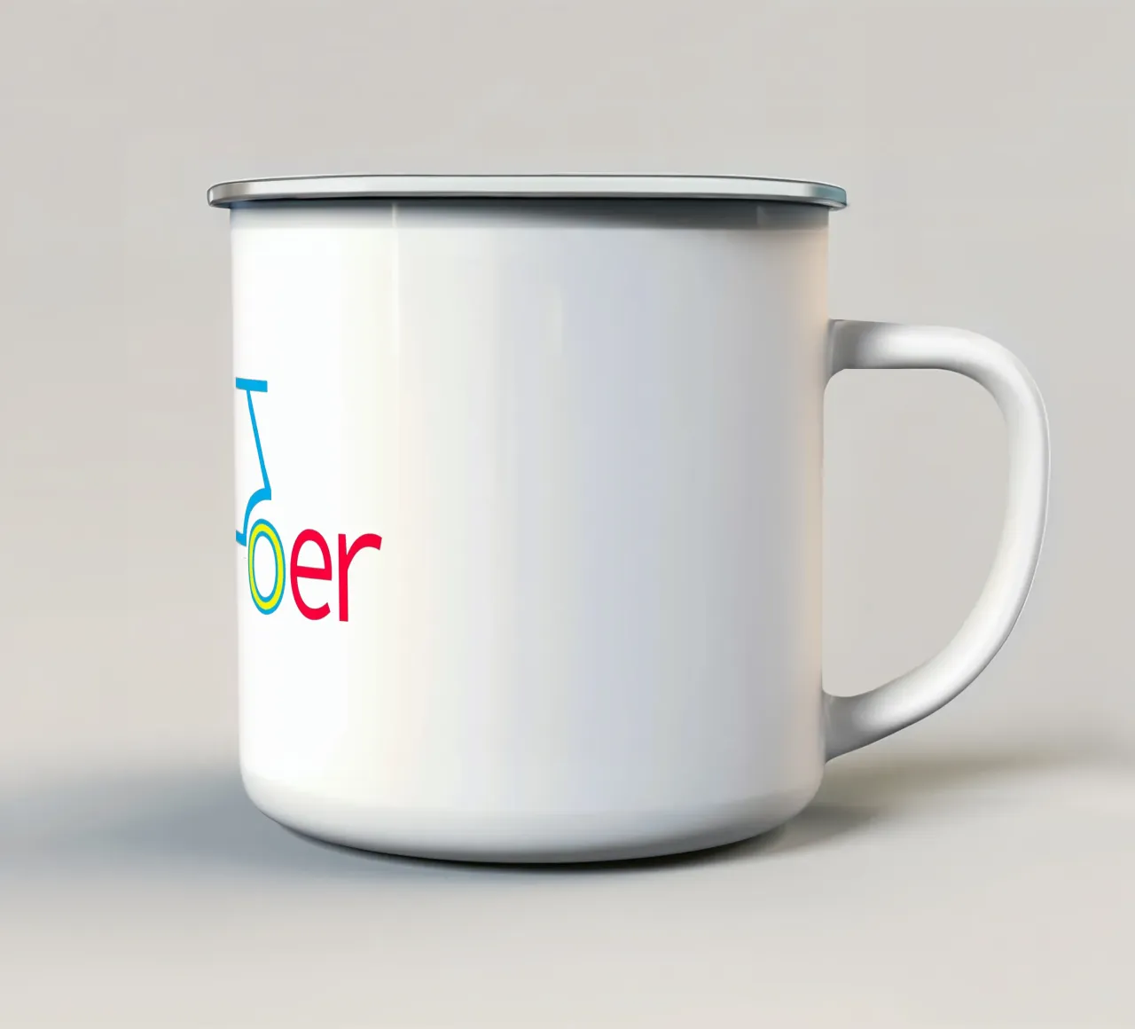 Scooter Logo Design Retro Art tazza in smalto da Urban Life
