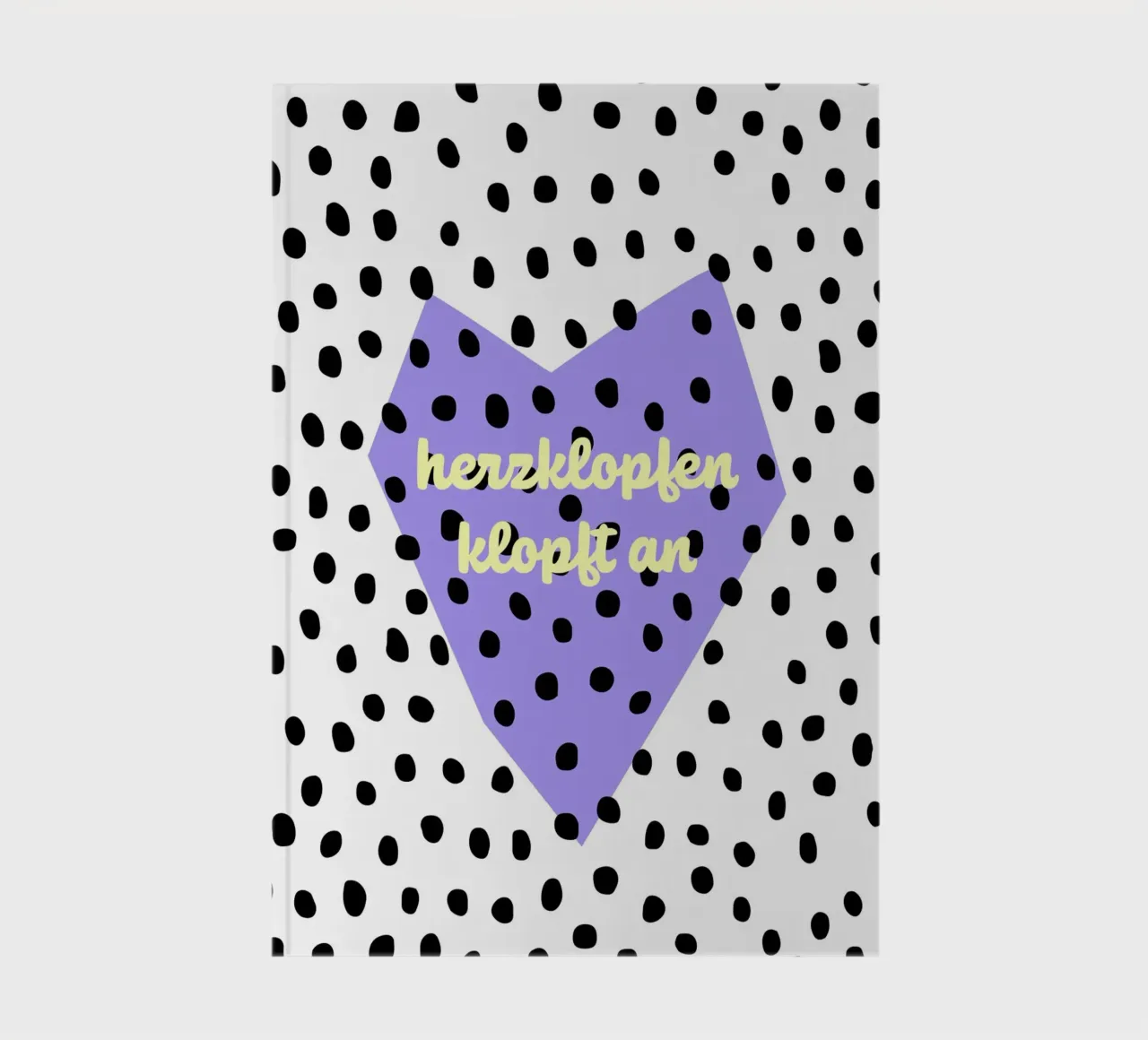 herzklopfen klopft an. notebook by FRICKE DESIGN