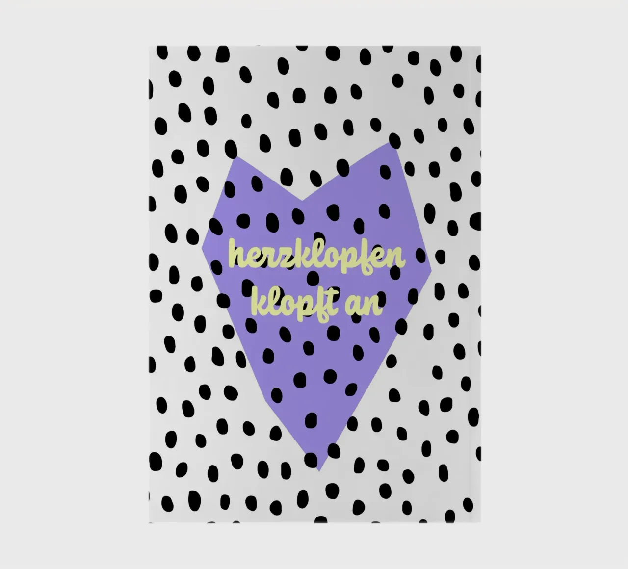 herzklopfen klopft an. notebook by FRICKE DESIGN