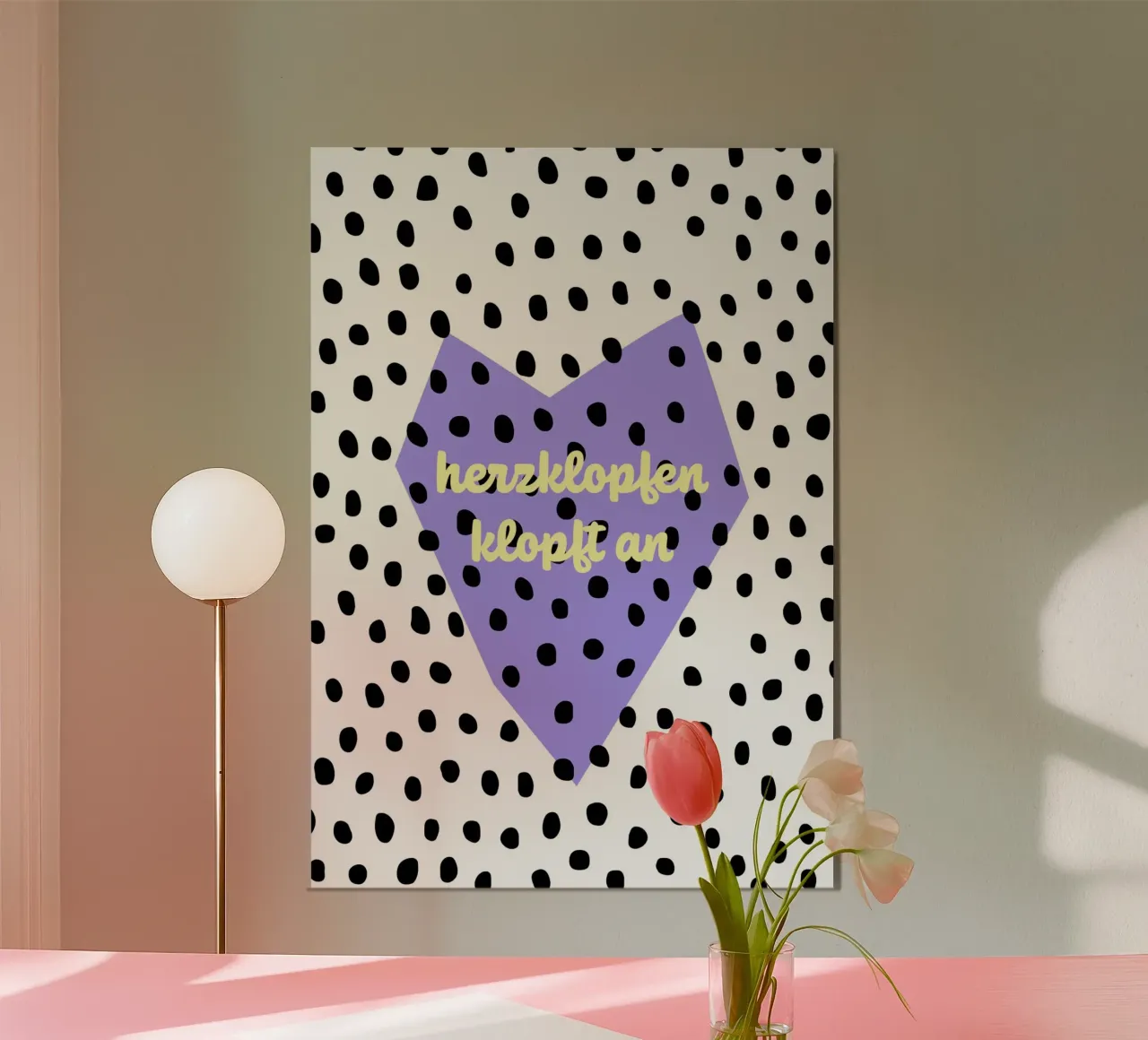 herzklopfen klopft an. poster da FRICKE DESIGN