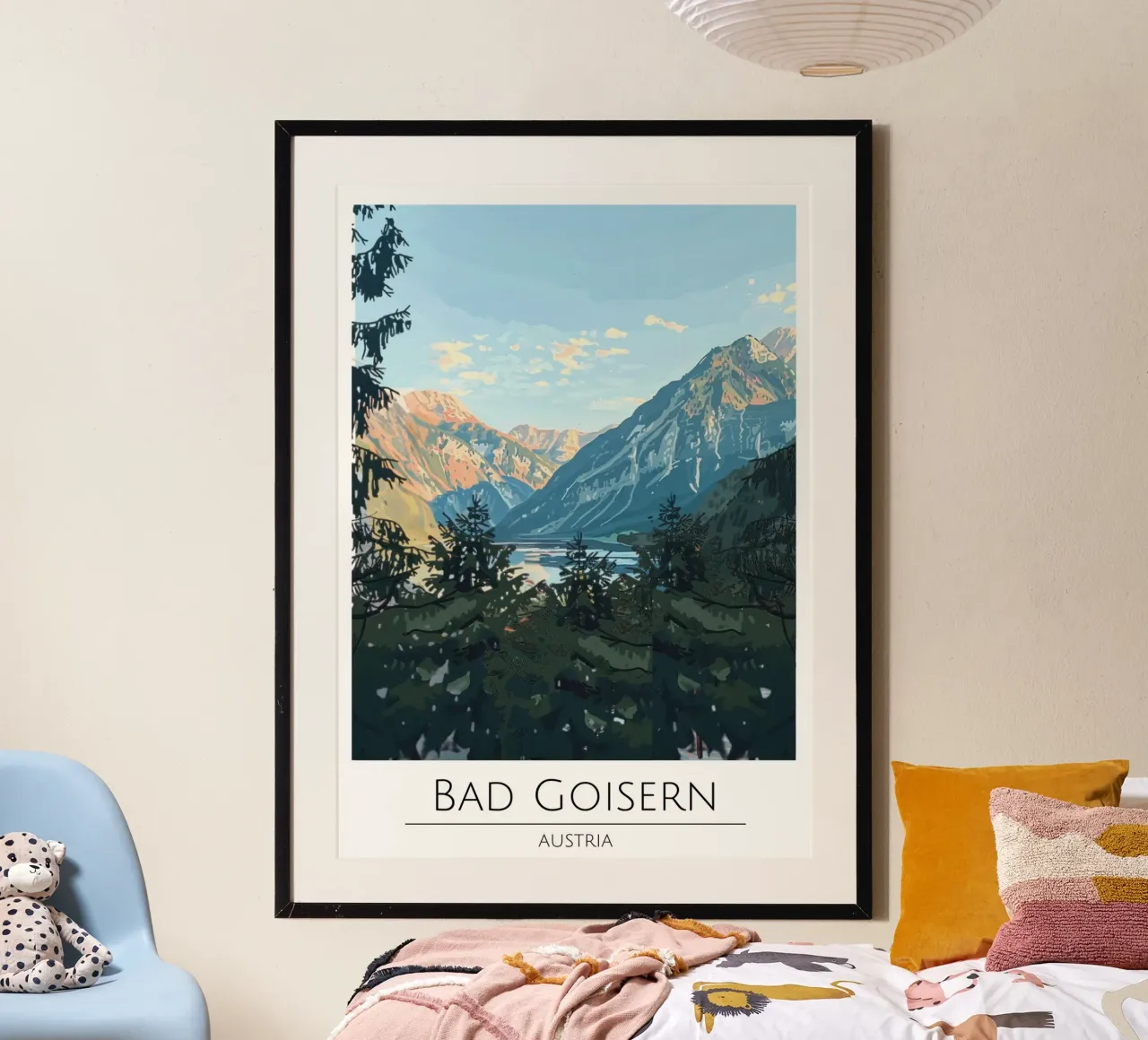 Bad Goisern Austria Vintage Travel Poster Poster von homdeco