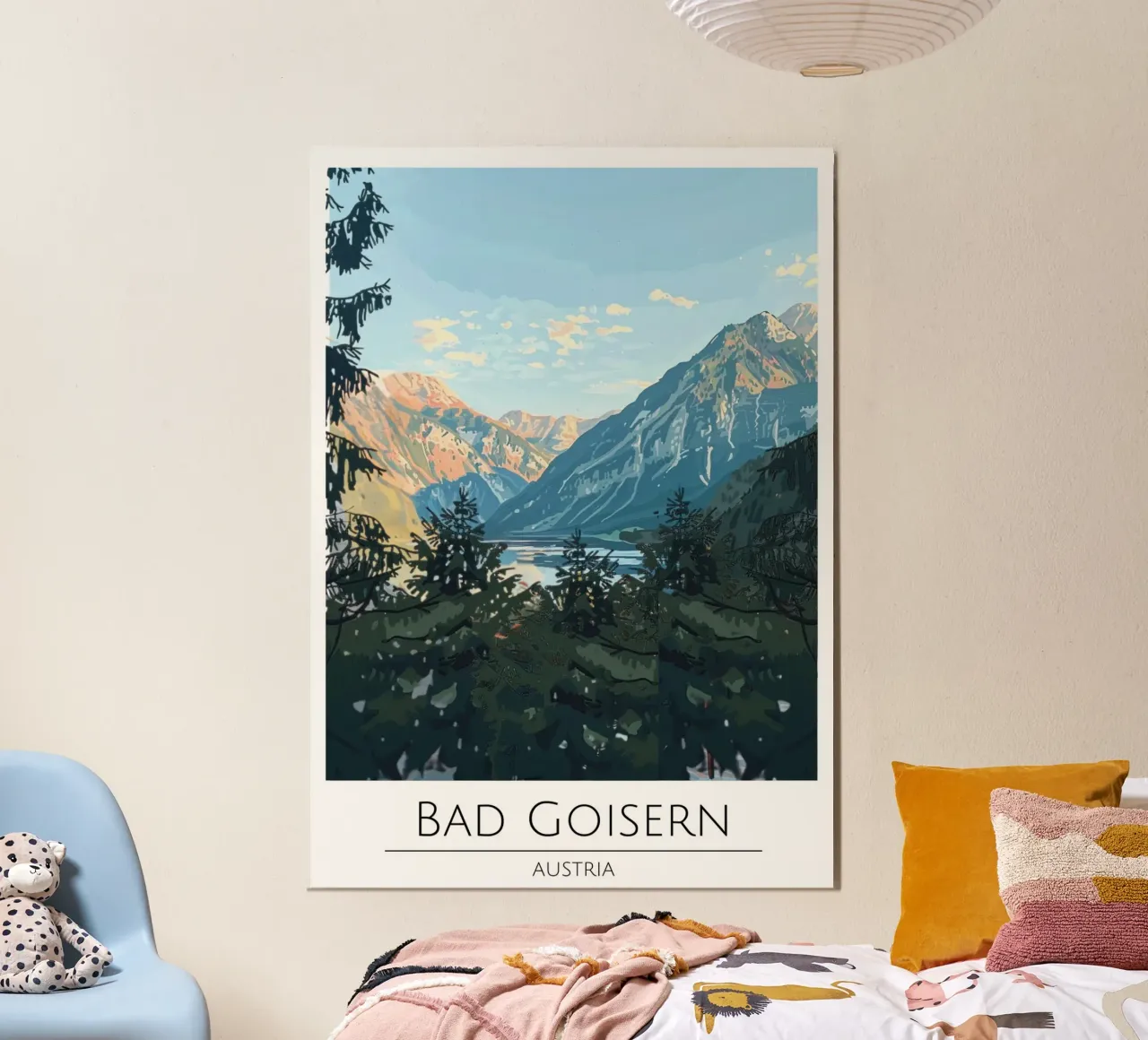 Bad Goisern Austria Vintage Travel Poster Poster von homdeco