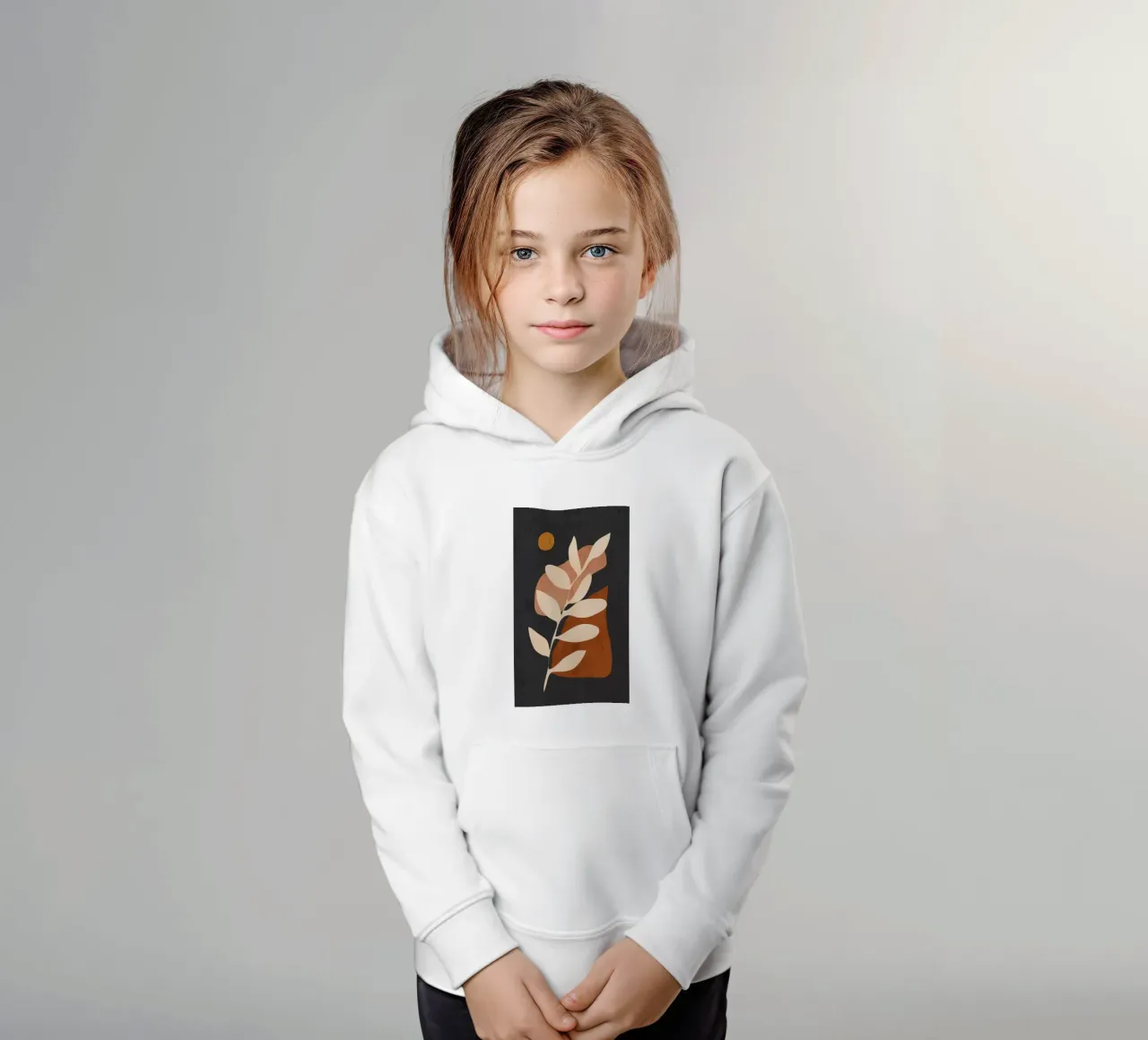 astratto minimo 33/1 felpa bambino con cappuccio da ThingDesign
