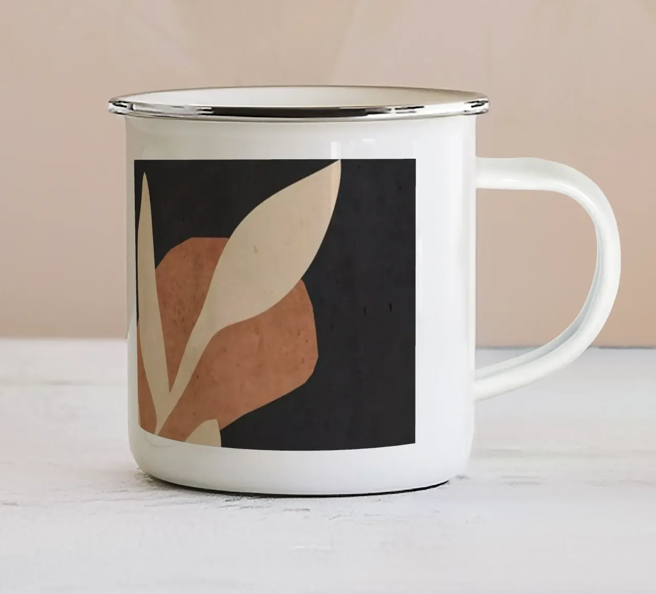 astratto minimo 33/1 tazza in smalto da ThingDesign