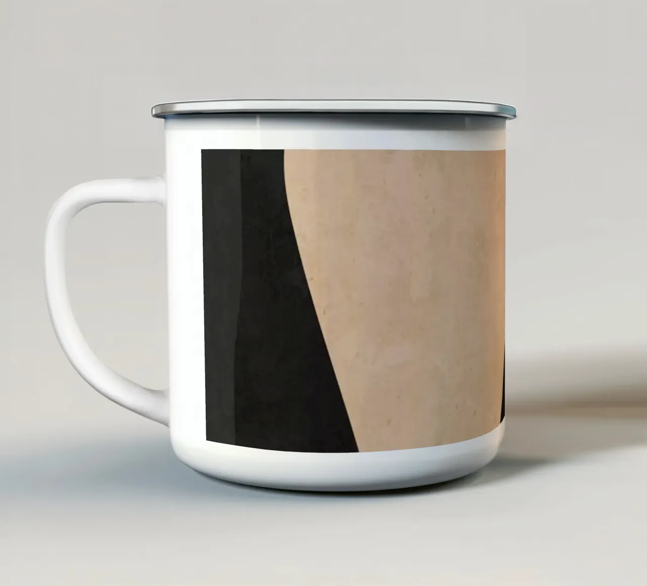 Abstracte Vormen 47/1 emaille mok van ThingDesign