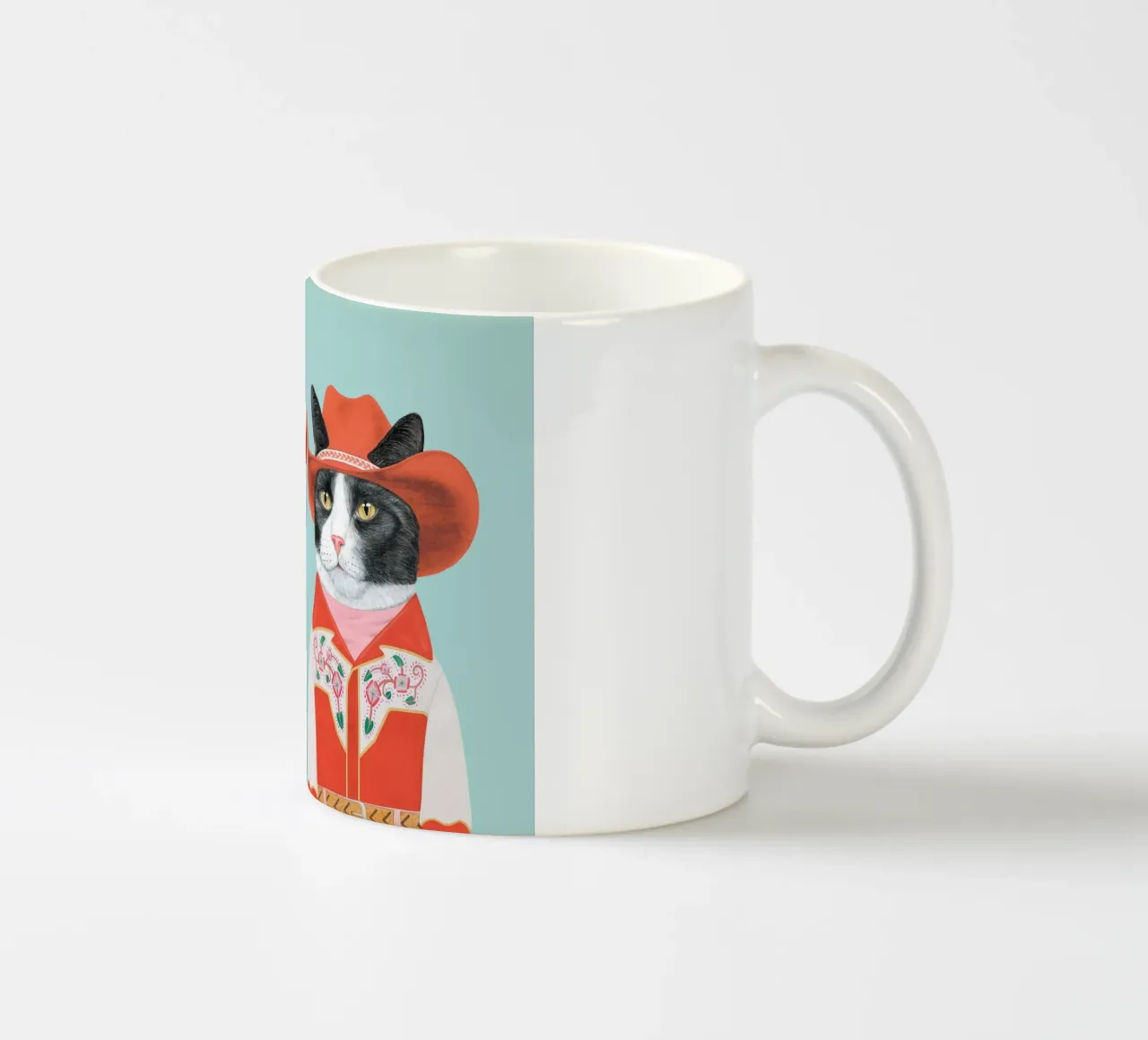 Gatti Rodeo - Gatto Ginger / Gatto Tuxeda tazza in ceramica da Animal Crew